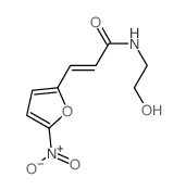 2-Propenamide,N-(2-hydroxyethyl)-3-(5-nitro-2-furanyl)-结构式