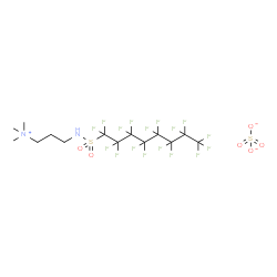 [3-[[(heptadecafluorooctyl)sulphonyl]amino]propyl]trimethylammonium hydrogen sulphate Structure