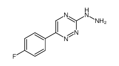 1-(6-(4-FLUOROPHENYL)-1,2,4-TRIAZIN-3-YL)HYDRAZINE structure