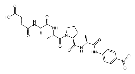 Suc-Ala-Ala-Pro-Ala-pNA结构式