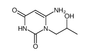 6-amino-1-(2-hydroxypropyl)-2,4-(1H,3H)-pyrimidinedione结构式