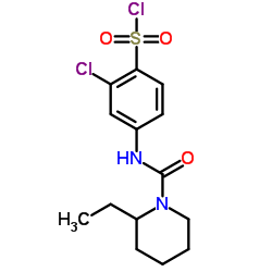 2-CHLORO-4-[(2-ETHYL-PIPERIDINE-1-CARBONYL)-AMINO]-BENZENESULFONYL CHLORIDE structure