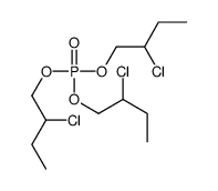 Phosphoric acid tris(2-chlorobutyl) ester Structure