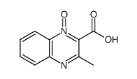 3-methyl-1-oxy-quinoxaline-2-carboxylic acid结构式