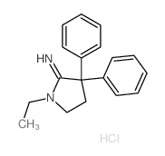 1-ethyl-3,3-diphenyl-pyrrolidin-2-imine结构式