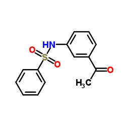 N-(3-Acetylphenyl)benzenesulfonamide structure