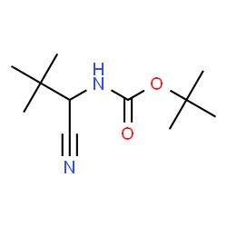 Carbamic acid, (1-cyano-2,2-dimethylpropyl)-, 1,1-dimethylethyl ester (9CI)结构式