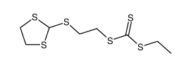 2-((1,3-dithiolan-2-yl)thio)ethyl ethyl carbonotrithioate Structure