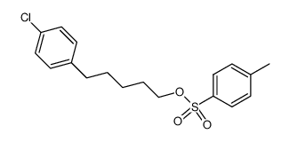 p-toluenesulfonic acid [5-(4-chlorophenyl)pentyl] ester结构式