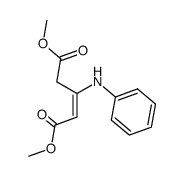 dimethyl 3-(phenylamino)pent-2-enedioate结构式