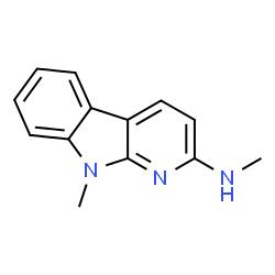 9H-Pyrido[2,3-b]indole,9-methyl-2-(methylamino)-(8CI) structure