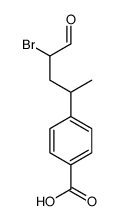 4-(4-bromo-5-oxopentan-2-yl)benzoic acid结构式