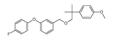 1-(4-Fluorophenoxy)-3-((2-(4-methoxyphenyl)-2-methylpropoxy)methyl)ben zene structure