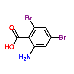 2-Amino-4,6-dibromobenzoic acid structure