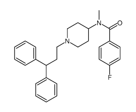 N-[1-(3,3-diphenylpropyl)piperidin-4-yl]-4-fluoro-N-methylbenzamide结构式