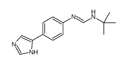 N'-tert-butyl-N-[4-(1H-imidazol-5-yl)phenyl]methanimidamide Structure