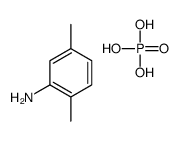 2,5-dimethylaniline,phosphoric acid Structure