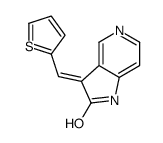 3-(thiophen-2-ylmethylidene)-1H-pyrrolo[3,2-c]pyridin-2-one Structure