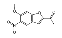 Acetyl-2 methoxy-6 nitro-5 benzofuranne Structure