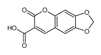 6-oxo-[1,3]dioxolo[4,5-g]chromene-7-carboxylic acid结构式