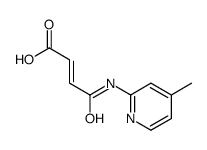 4-[(4-methylpyridin-2-yl)amino]-4-oxobut-2-enoic acid Structure