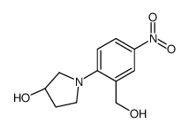 (3R)-1-[2-(hydroxymethyl)-4-nitrophenyl]pyrrolidin-3-ol Structure