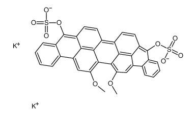 dipotassium 16,17-dimethoxyanthra[9,1,2-cde]benzo[rst]pentaphene-5,10-diyl bis(sulphate) Structure