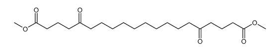 5,16-dioxo-eicosanedioic acid dimethyl ester结构式