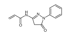 2-Propenamide, N-(4,5-dihydro-5-oxo-1-phenyl-1H-pyrazol-3-yl) Structure