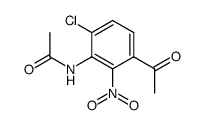 acetic acid-(3-acetyl-6-chloro-2-nitro-anilide) Structure