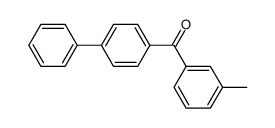 biphenyl-4-yl-(3-methylphenyl)methanone结构式