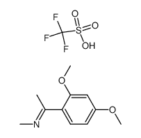 N-(2,4-dimethoxy-α-methylbenzylidene)methylammonium triflate Structure