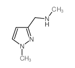 N-甲基-1-(1-甲基-1H-吡唑-3-基)甲胺结构式