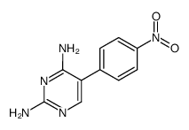 5-(4-nitro-phenyl)-pyrimidine-2,4-diyldiamine结构式