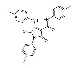 2,5-Dioxo-1-p-tolyl-4-p-tolylamino-2,5-dihydro-1H-pyrrole-3-carboxylic acid p-tolylamide结构式