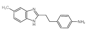 4-[2-(5-METHYL-1 H-BENZOIMIDAZOL-2-YL)-ETHYL]-PHENYLAMINE结构式