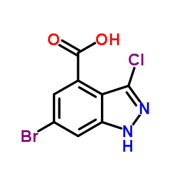 6-Bromo-3-chloro-1H-indazole-4-carboxylic acid picture