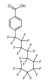 4-(1,1,2,2,3,3,4,4,5,5,6,6,7,7,8,8,9,9,9-nonadecafluorononyl)benzoic acid Structure