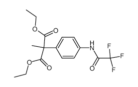 diethyl 2-methyl-2-(4-(2,2,2-trifluoroacetamido)phenyl)malonate Structure