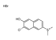 (6,7-dihydroxynaphthalen-2-yl)-dimethylsulfanium,bromide Structure