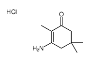 3-amino-2,5,5-trimethylcyclohex-2-en-1-one,hydrochloride结构式