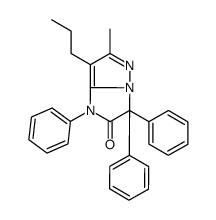 6-methyl-1,3,3-triphenyl-7-propylimidazo[1,2-b]pyrazol-2-one Structure