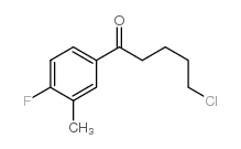 5-CHLORO-1-(4-FLUORO-3-METHYLPHENYL)-1-OXOPENTANE Structure