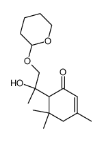 6-(2-hydroxy-1-((tetrahydro-2H-pyran-2-yl)oxy)propan-2-yl)-3,5,5-trimethylcyclohex-2-en-1-one Structure