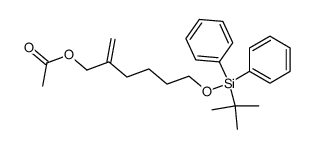 acetic acid 2-[4-(tert-butyldiphenylsilanyloxy)butyl]allyl ester Structure