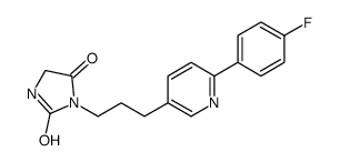 3-[3-[6-(4-fluorophenyl)pyridin-3-yl]propyl]imidazolidine-2,4-dione结构式