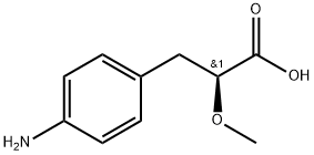 (S)-3-(4-Aminophenyl)-2-methoxypropanoic acid Structure