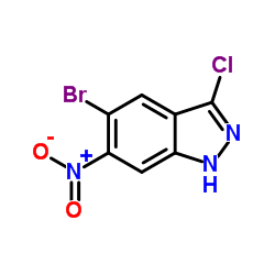 5-Bromo-3-chloro-6-nitro-1H-indazole picture