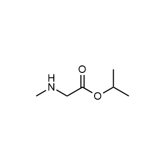 Propan-2-yl 2-(methylamino)acetate structure