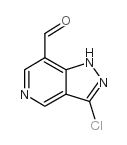 3-CHLORO-1H-PYRAZOLO[4,3-C]PYRIDINE-7-CARBALDEHYDE structure